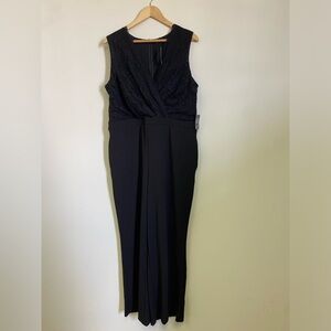 Express Bodysuit/Pantsuit Sz XL Black NWT